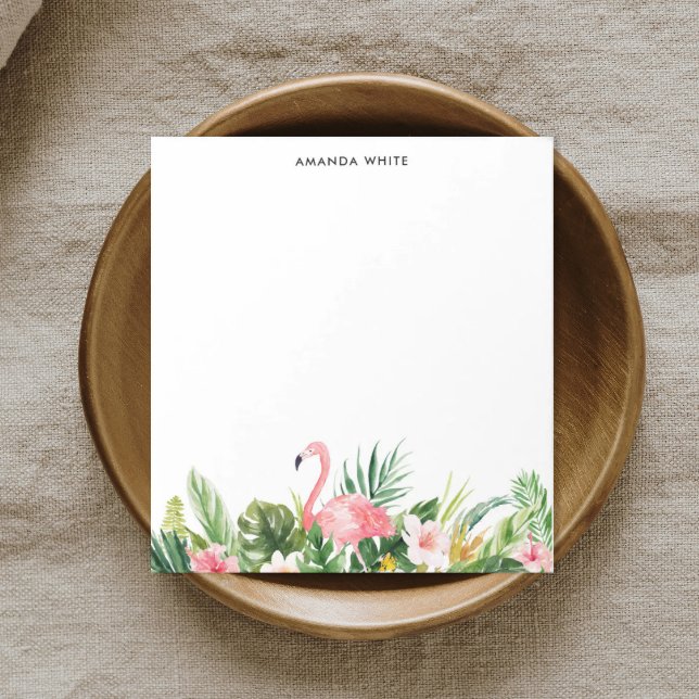 Bloco De Notas Notepad Personalizado De Folha Tropical De Waterco (Criador carregado)