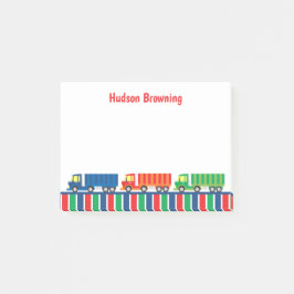 Bloco De Notas Notepad Personalizado de Posto do Semi Truck Trans