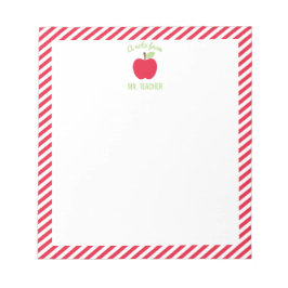 Bloco De Notas Notepad Personalizado De Professores Da Apple, Ver