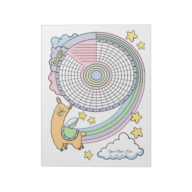 Bloco De Notas Notepad Personalizado Do Controlador Habit Llama (Invertido)