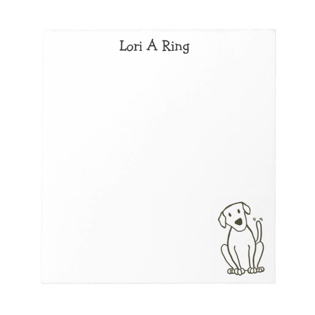 Bloco De Notas Notepad Personalizado do Lab Lover (Frente)