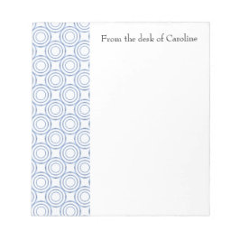 Bloco De Notas Notepad Personalizado do Padrão do Círculo de Vint