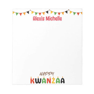 Bloco De Notas Notepad Personalizado Feliz Kwanzaa