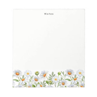 Bloco De Notas Notepad Personalizado Floral Personalizado de Marg