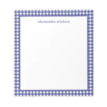 Notepad Personalizado Gingham