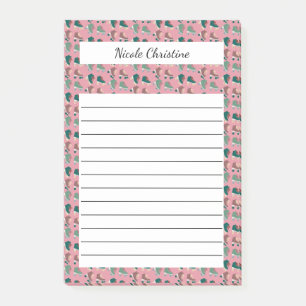 Bloco De Notas Notepad PERSONALIZADO Rosa Verde Rollerskates