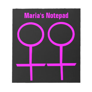 Bloco De Notas Notepad Personalizável Lovers Lésbicos
