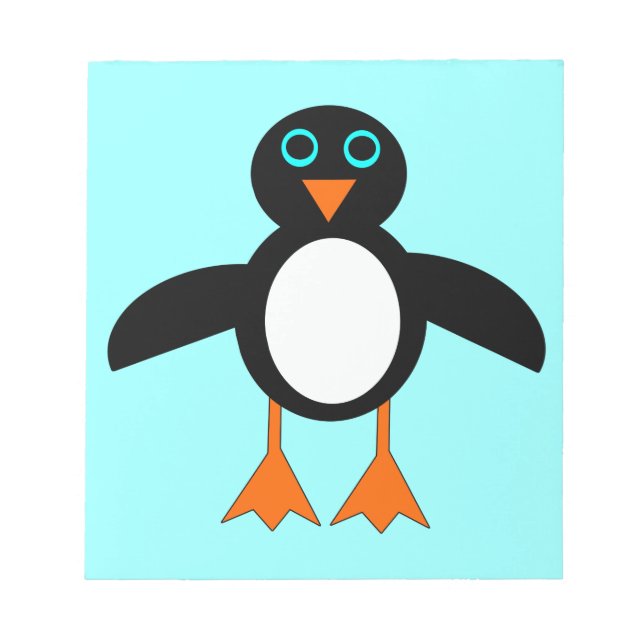 Bloco De Notas Notepad Pinguim Bonito (Frente)