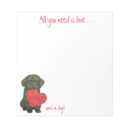 Bloco De Notas Notepad Poodle Puppy