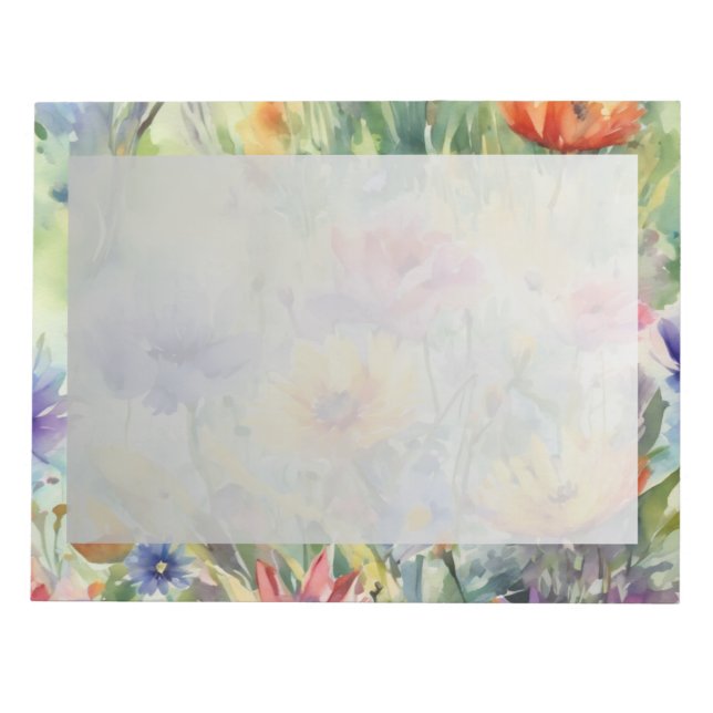 Bloco De Notas Notepad Primavera Floral (Frente)