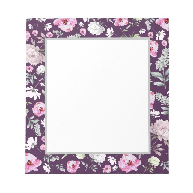 Bloco De Notas Notepad Puro Floral (Frente)