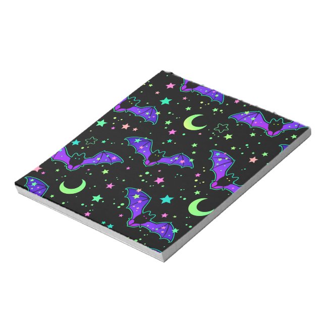 Bloco De Notas Notepad - "Purple Bats" (Invertido)
