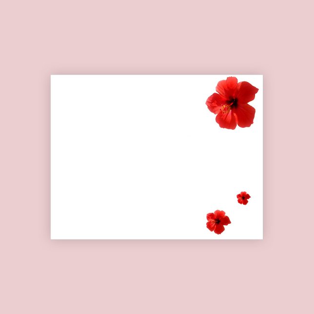Bloco De Notas Notepad Red Hibiscus (Criador carregado)