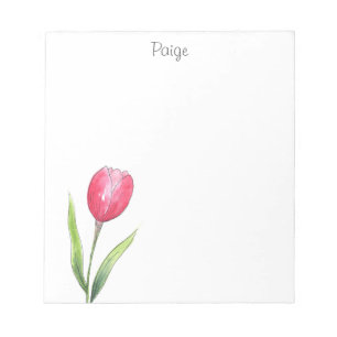 Bloco De Notas Notepad Red Tulip