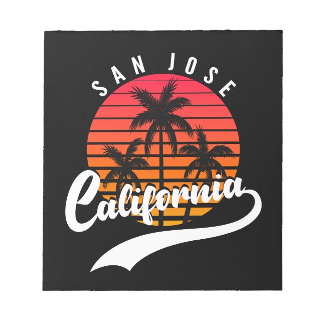 Bloco De Notas Notepad Retro Sunset San Jose (Frente)