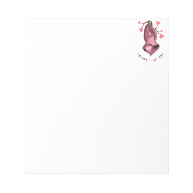 Bloco De Notas Notepad Romântico - Sorria (Frente)