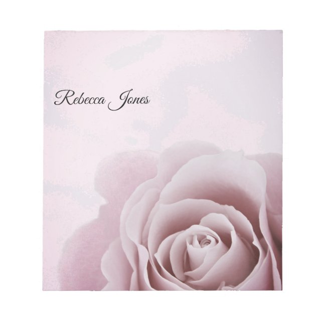 Bloco De Notas Notepad Rosa Rosa Dusty (Frente)
