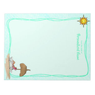 Bloco De Notas Notepad Sem Linhas Sun, Sand & Serenity