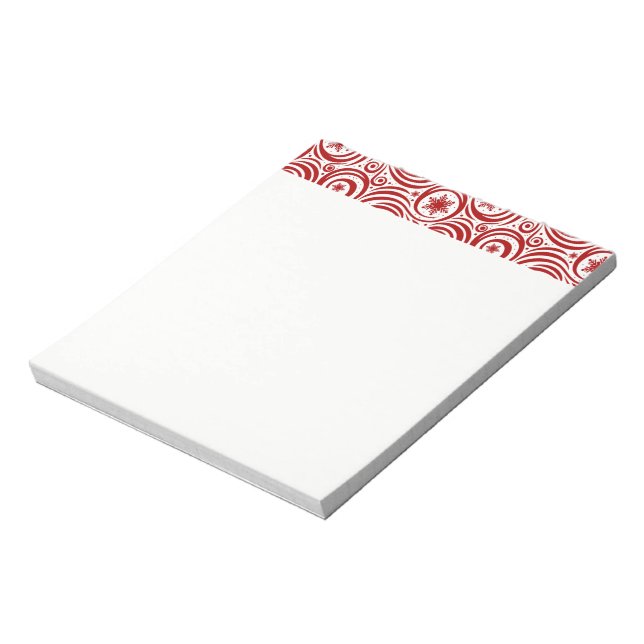 Bloco De Notas Notepad-Snowflakes Feriados (Invertido)