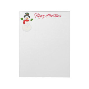 Bloco De Notas Notepad-Snowman