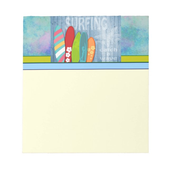 Bloco De Notas Notepad surfboards (Frente)