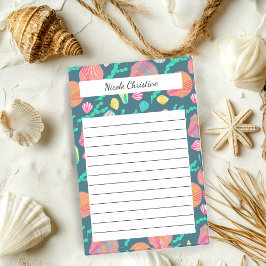 Bloco De Notas Notepad Tropical Beach & Seaweed