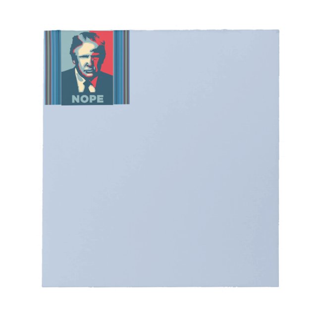 Bloco De Notas Notepad Trump Nope (Frente)