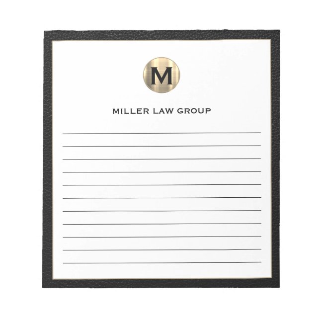 Bloco De Notas Notepad Vinculado Elegante (Frente)