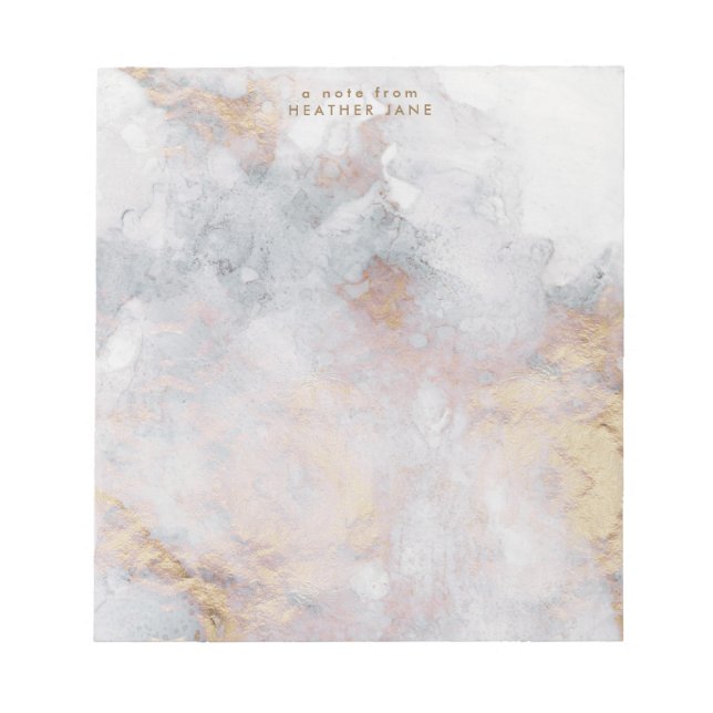 Bloco De Notas Notepad Watercolor Elegante (Frente)