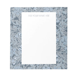 BLOCO DE NOTAS NOTEPAD: WILLIAM MORRIS: JASMINE DESIGN