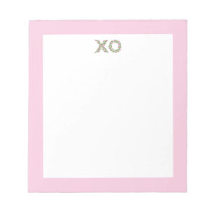 Bloco De Notas Notepad XO Floral