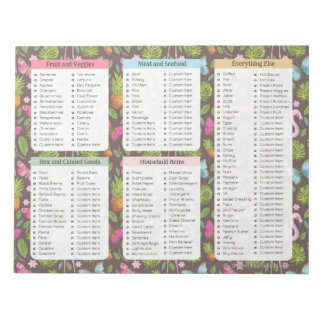 Bloco De Notas Notepads bonito da lista de compras, Notepads de c
