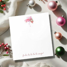Bloco De Notas Notepads de Natal Tropicais Rosa Flamingo