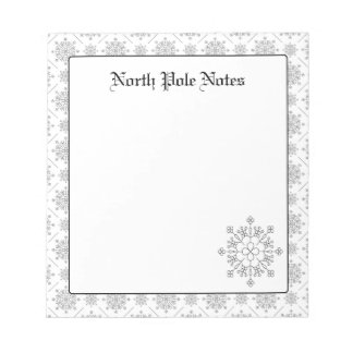 Bloco De Notas Notepads Flocos de Neve de Natal Férias