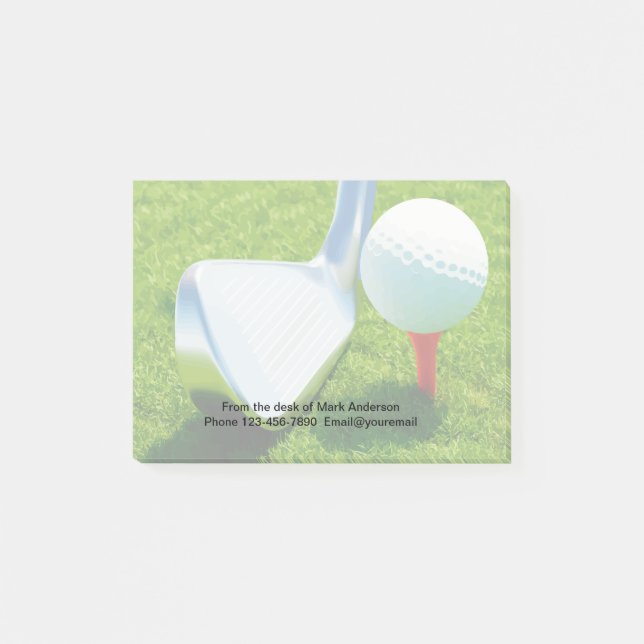 Bloco De Notas Notepads legal do Tema Golf (Frente)
