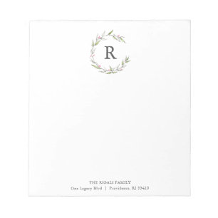 Bloco De Notas Notepads Natal Monogramas