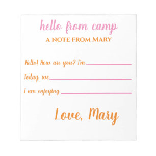 Bloco De Notas Notepads personalizados para meninas