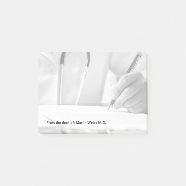 Bloco De Notas Notepads Sticky do Médico Profissional (Frente)