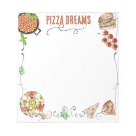 Bloco De Notas Notes on Pizza Dreams