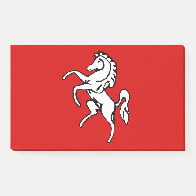 Bloco De Notas Notes with flag of Kent County, England (Frente)
