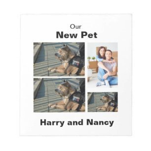 Bloco De Notas Nova Colagem de Fotografias personalizada de Pet 4