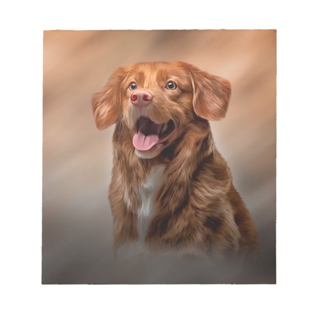 Bloco De Notas Nova Escócia Duck Tolling Retriever (Frente)