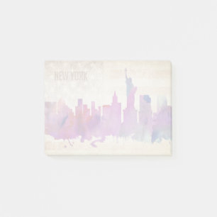 Bloco De Notas Nova Iorque, skyline da cidade da aguarela de NY  