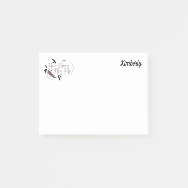 Bloco De Notas Nova Lua Novo Me 4x3 Postar (Frente)