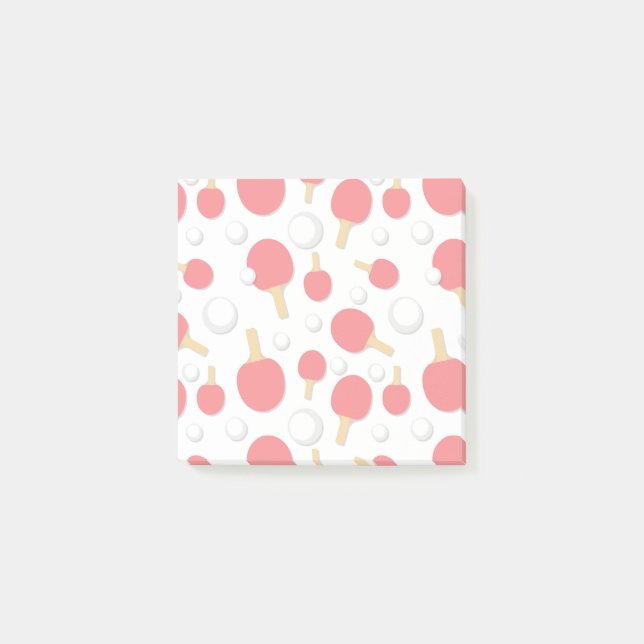 Bloco De Notas Novidade padrão em Tênis de mesas e bolas (Frente)