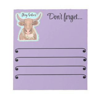 Bloco De Notas novilhas de feno