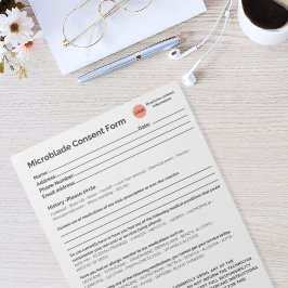 Bloco De Notas *Novo* Pasta de papel de microbexiga salão Spa