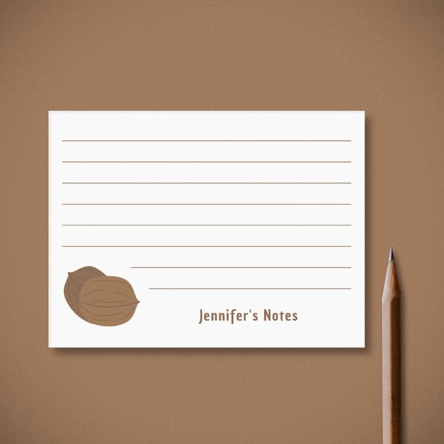 Bloco De Notas Nozes (Walnuts Post-it Notes)