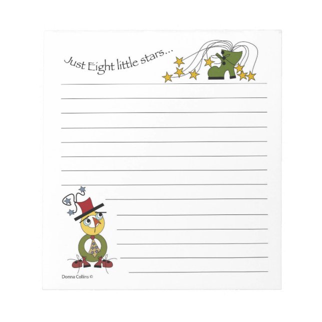 Bloco De Notas Número de Pad de Nota Oito (Frente)