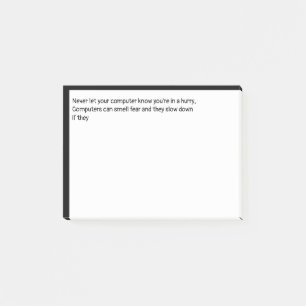 Bloco De Notas Nunca deixe seu computador saber que você está com